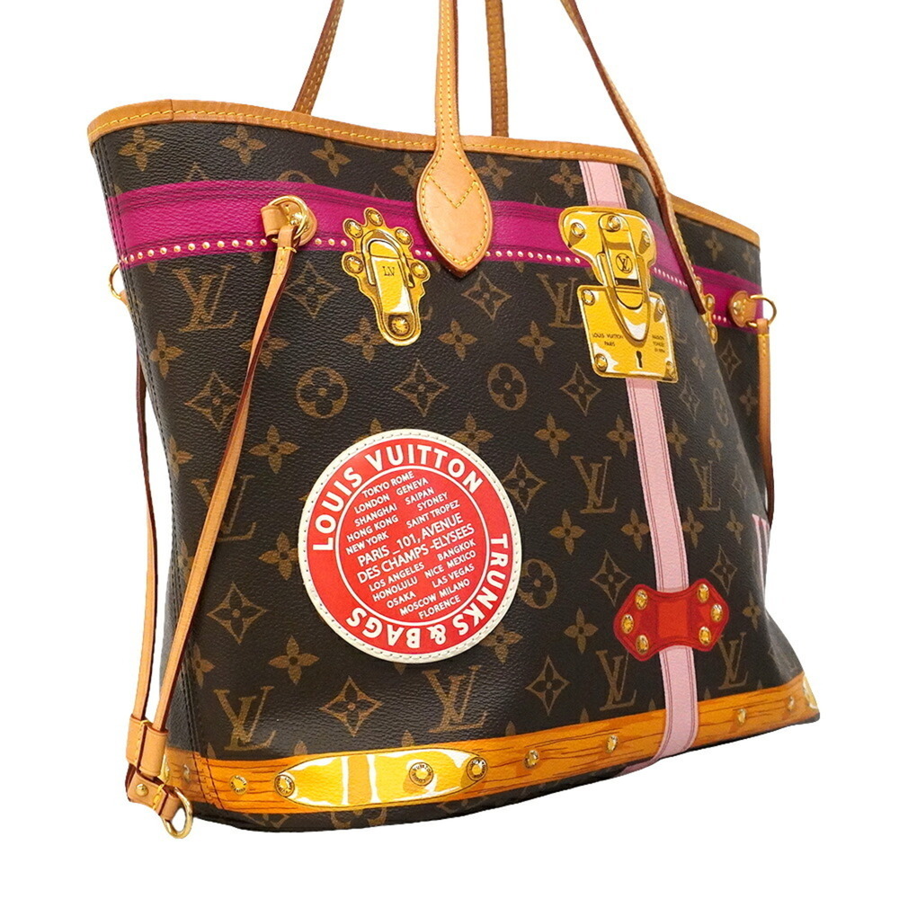 Louis Vuitton Monogram Summer Trunk Neverfull MM Tote Bag M41390 Brown Women's - Picture 2 of 13